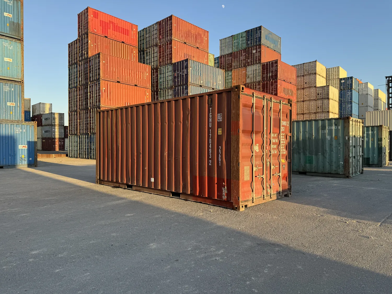 Shipping containers ready for delivery across the Gympie region